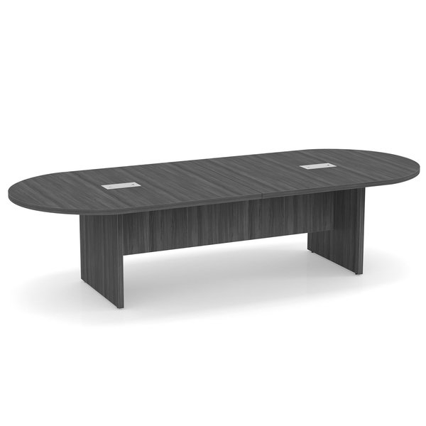 Officesource OS Conference Tables Racetrack Conference Table with Slab Base PL137CG